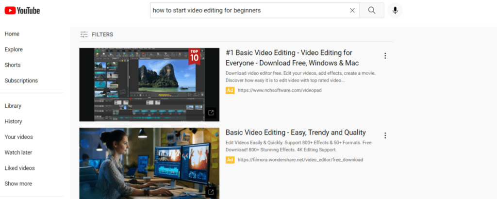 Learn Video Editing At Home